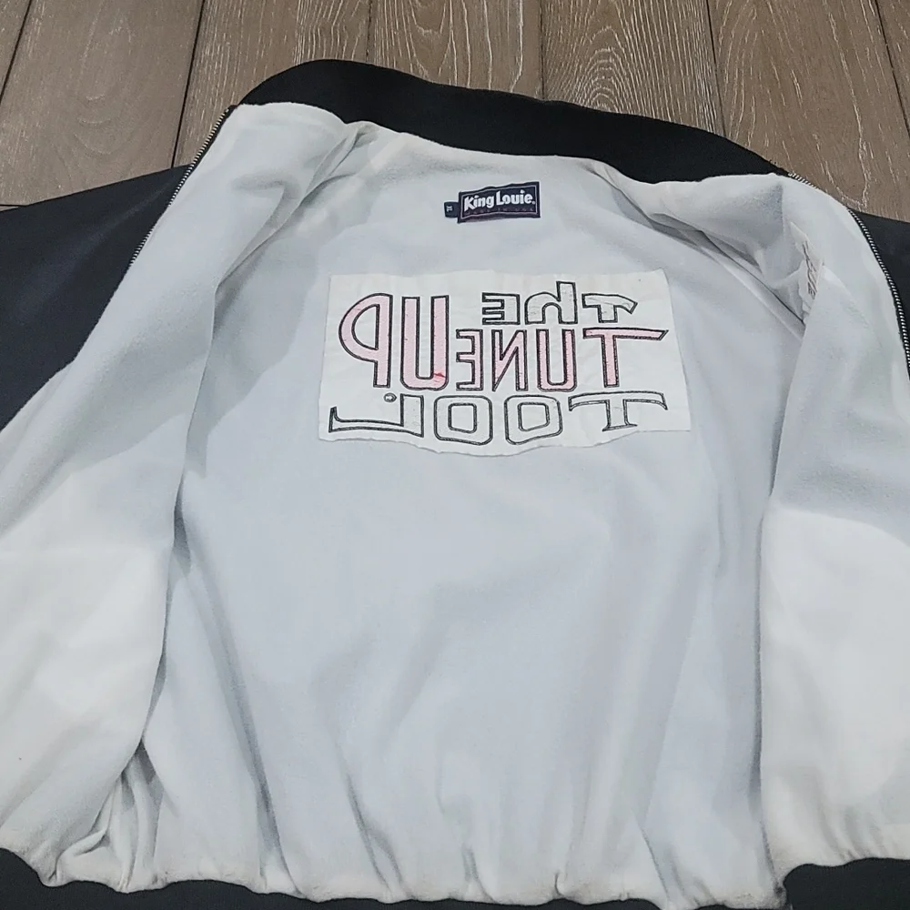 King Louie Satin Bomber Jacket Size XL